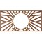 Ekena Millwork Hoover Wood Fretwork Pierced Ceiling Medallion, Walnut, 38"W x 19"H x 14 1/4"ID x 3/8"T CMWP38X19X0375HOWA - alternate 3